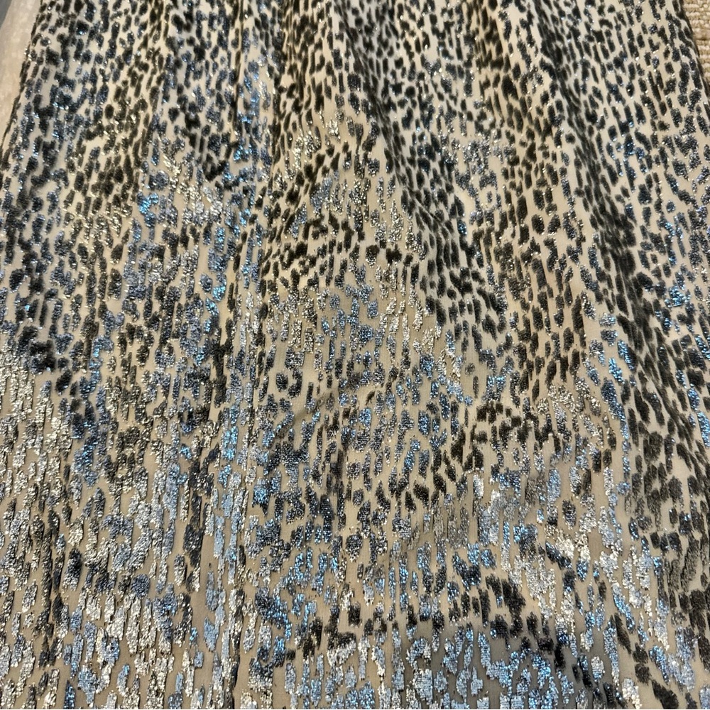 NWT Forte Forte Encanto Lurex Velvet Skirt Silver Estrella | Size 0 - Picture 9 of 9